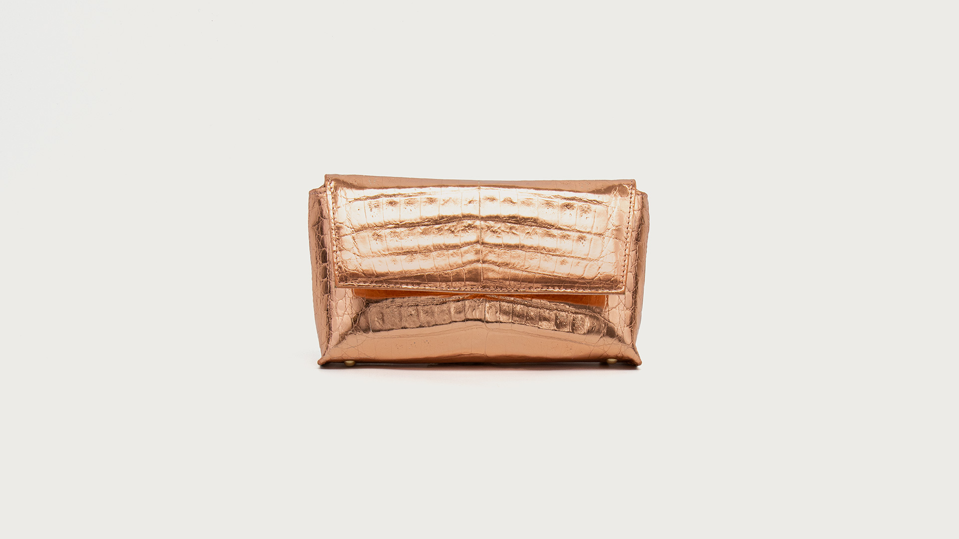 Pink clutch bag, crocodile handbag. MALALA-Front-CFW210017-023-RGO-1