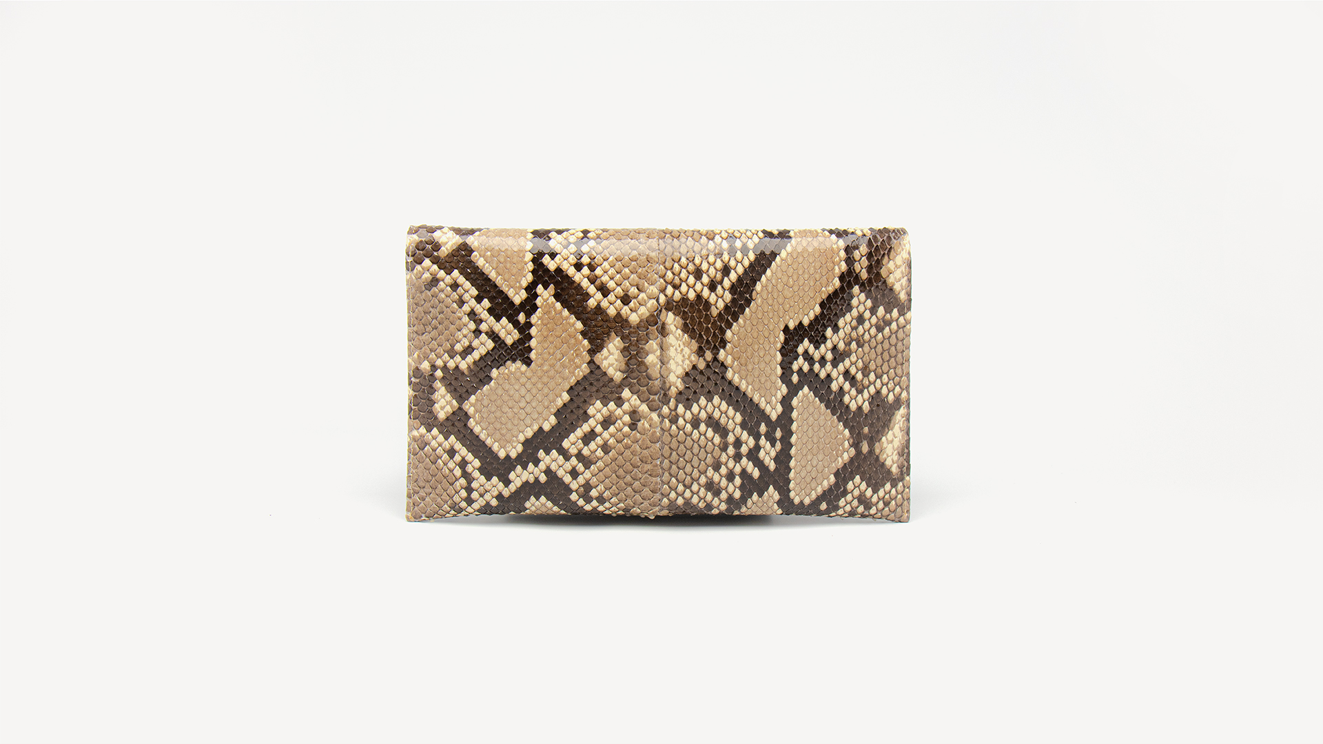 Python Leather Wallet , Natural 