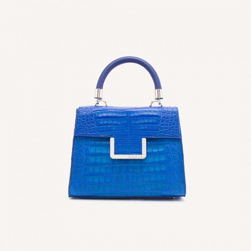 Chanel 22S Heart clutch bag blue lambskin | Vintage-United