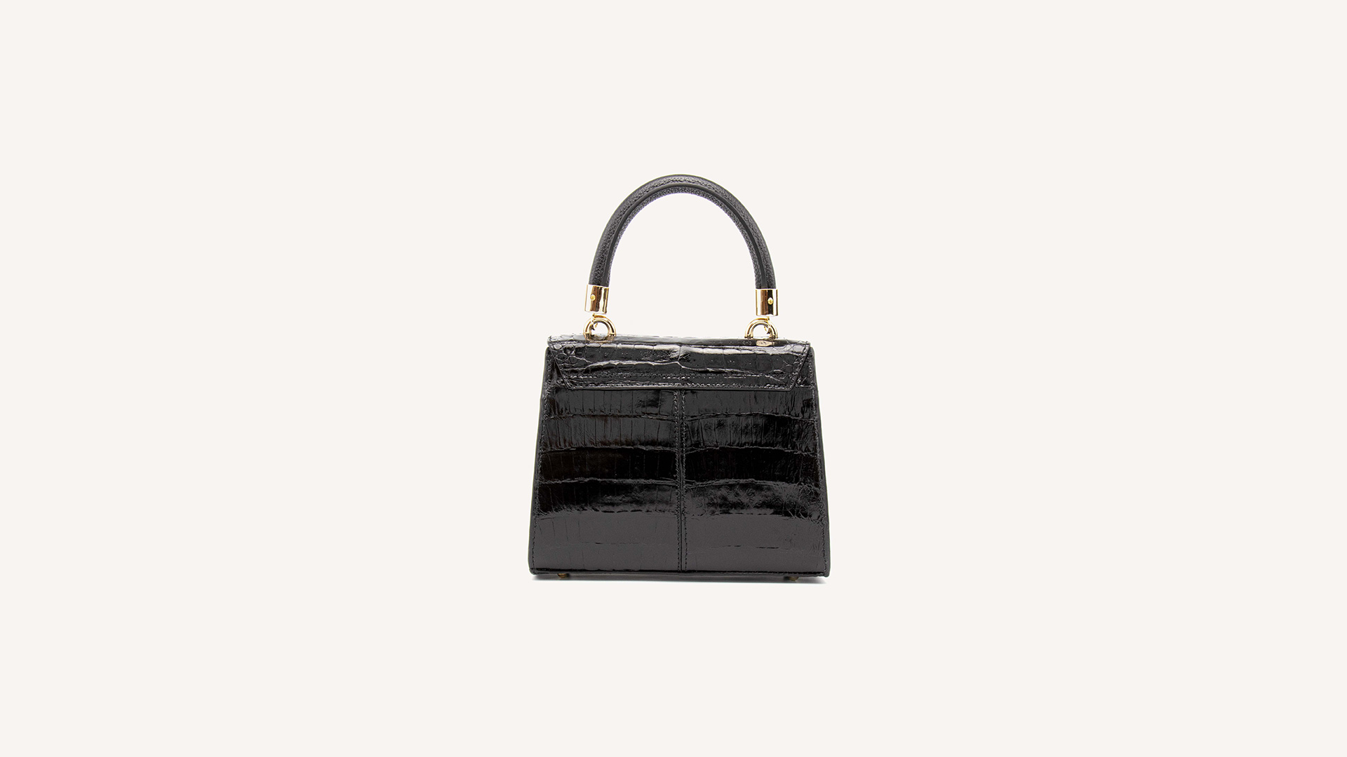 Buy Black Leather Pouch, Croco Embossed