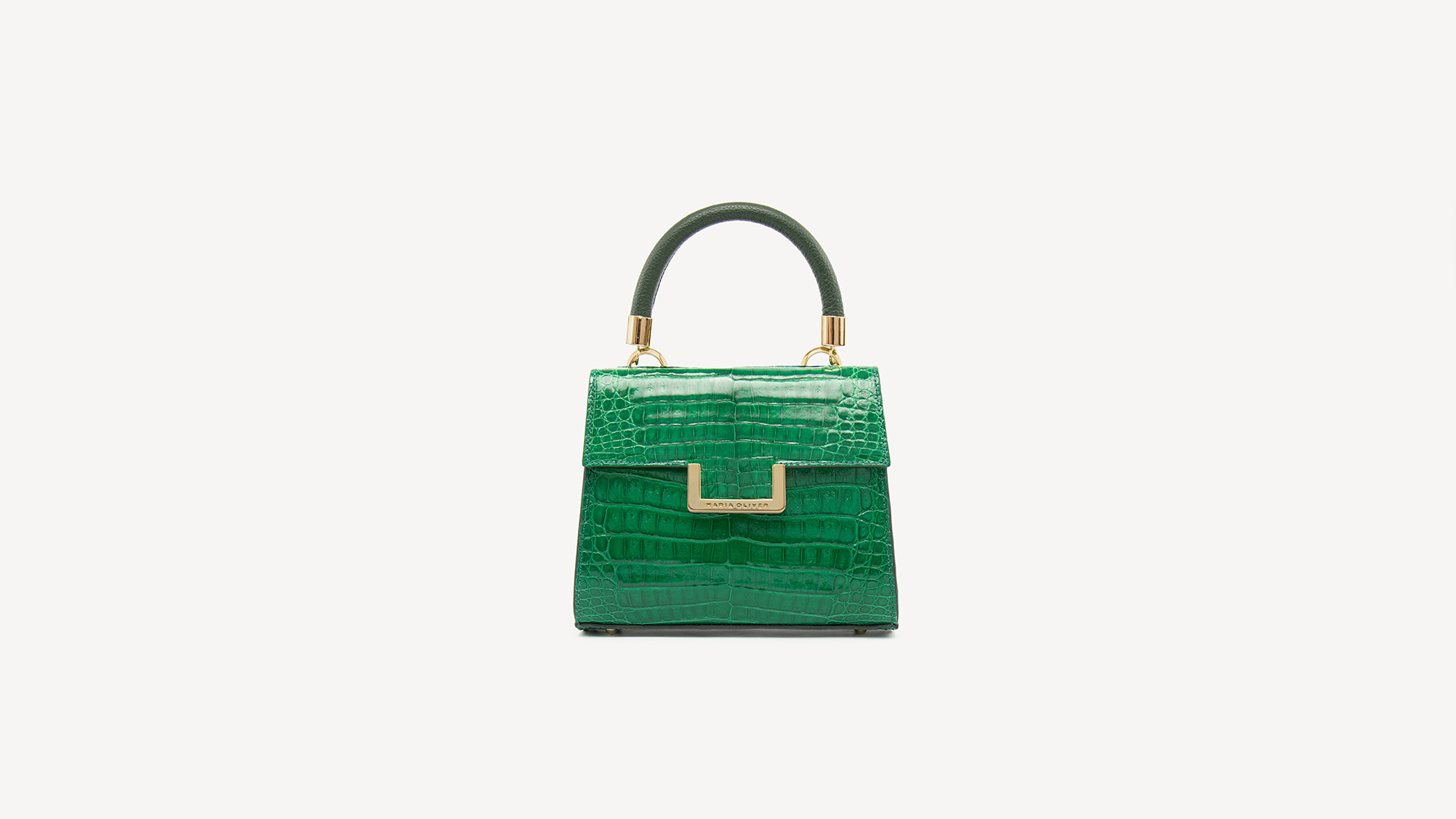 Emerald green purse. MINI MICHELLE.