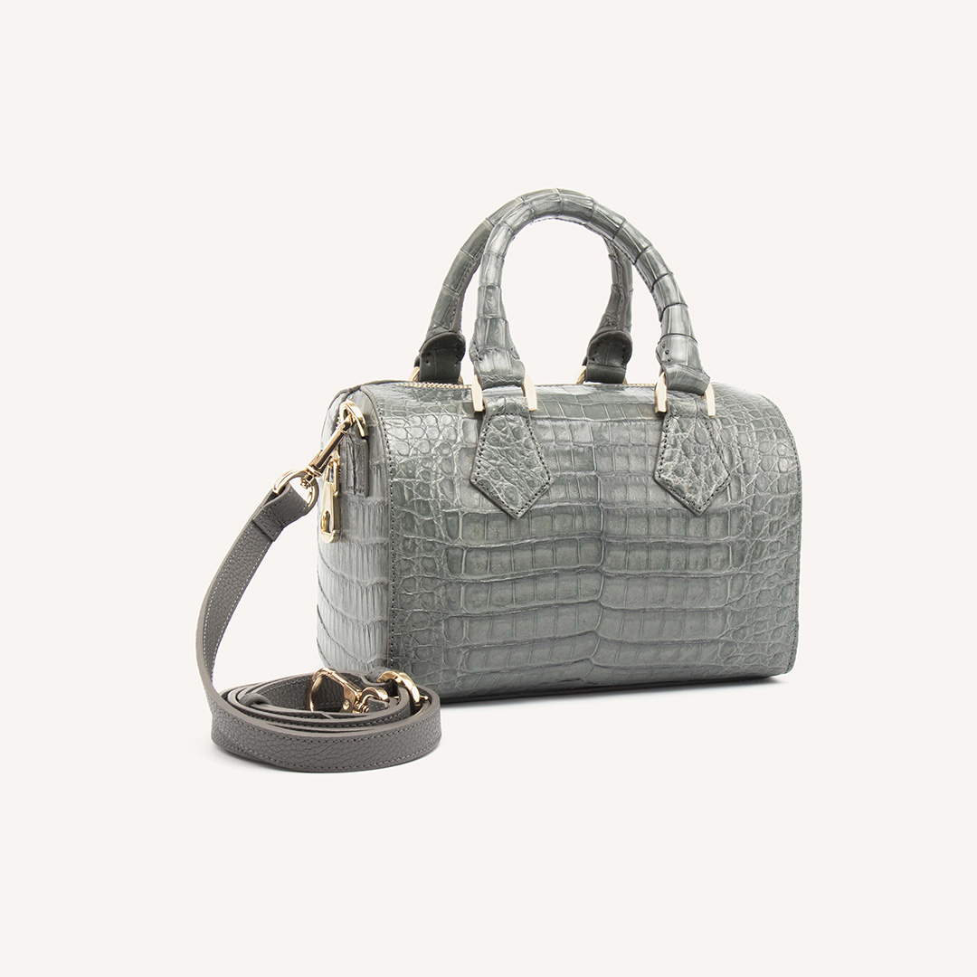 Crocodile Embossed Leather Inspired Trendy Platinum Bag – POPSEWING®