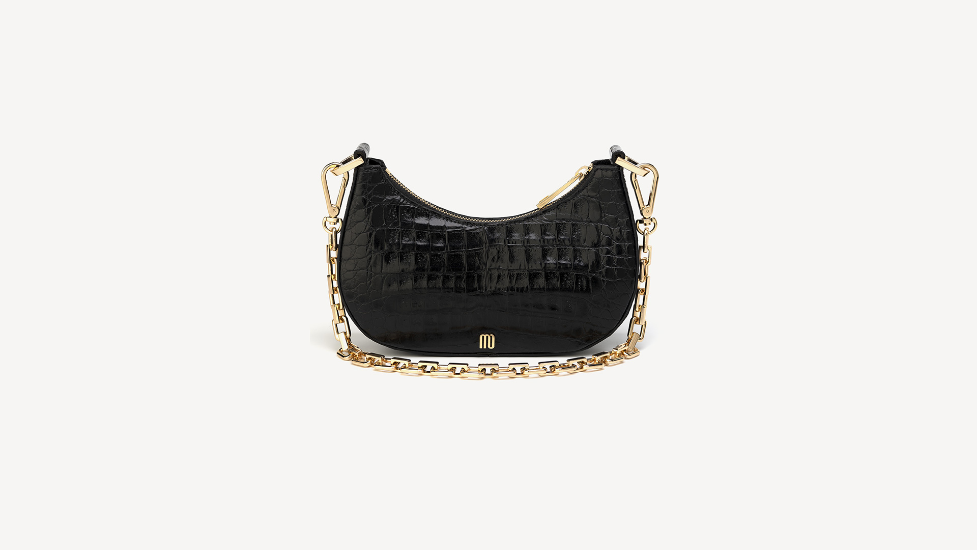 Black Chunky Chain Shoulder Bag | New Look