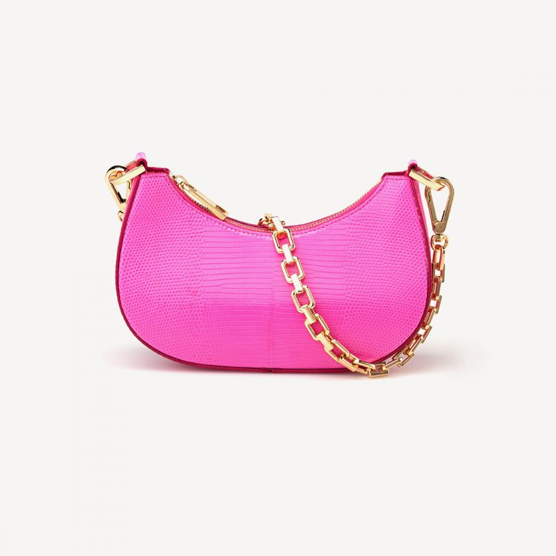 Mini Locò Handbag In Calfskin for Woman in Rock Pink | Valentino US