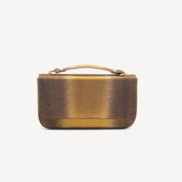 Matt gold hot sale clutch bag